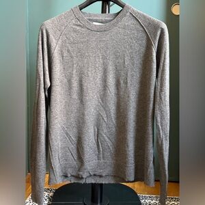 ZADIG & VOLTAIRE 100% CASHMERE  LIGHTWEIGHT CREWNECK SWEATER PULLOVER GRAY $700